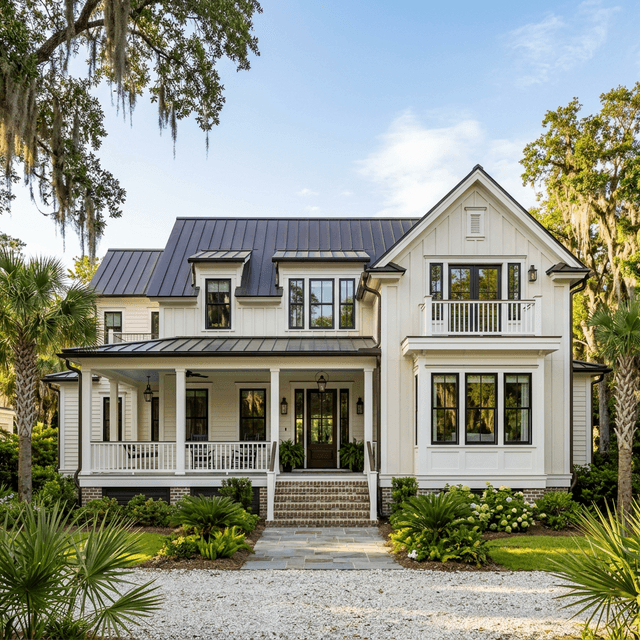 Premium exterior services including siding, gutters, and windows on a Charleston home