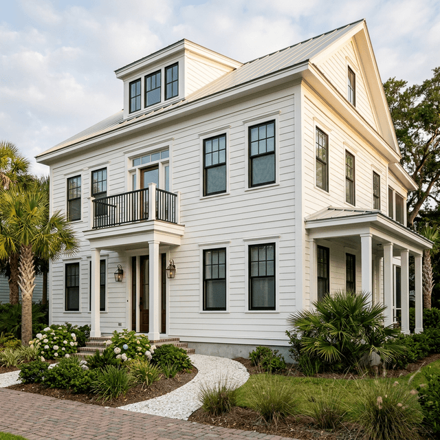 Home with new premium siding installation in coastal South Carolina