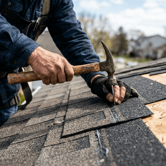 Professional roof repair work in Savannah GA