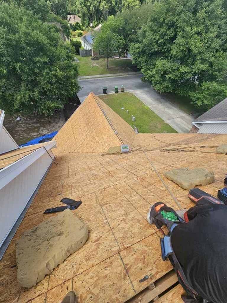 Your Trusted Local Roofing Partner Tucker Contractors professional roofing crew on site