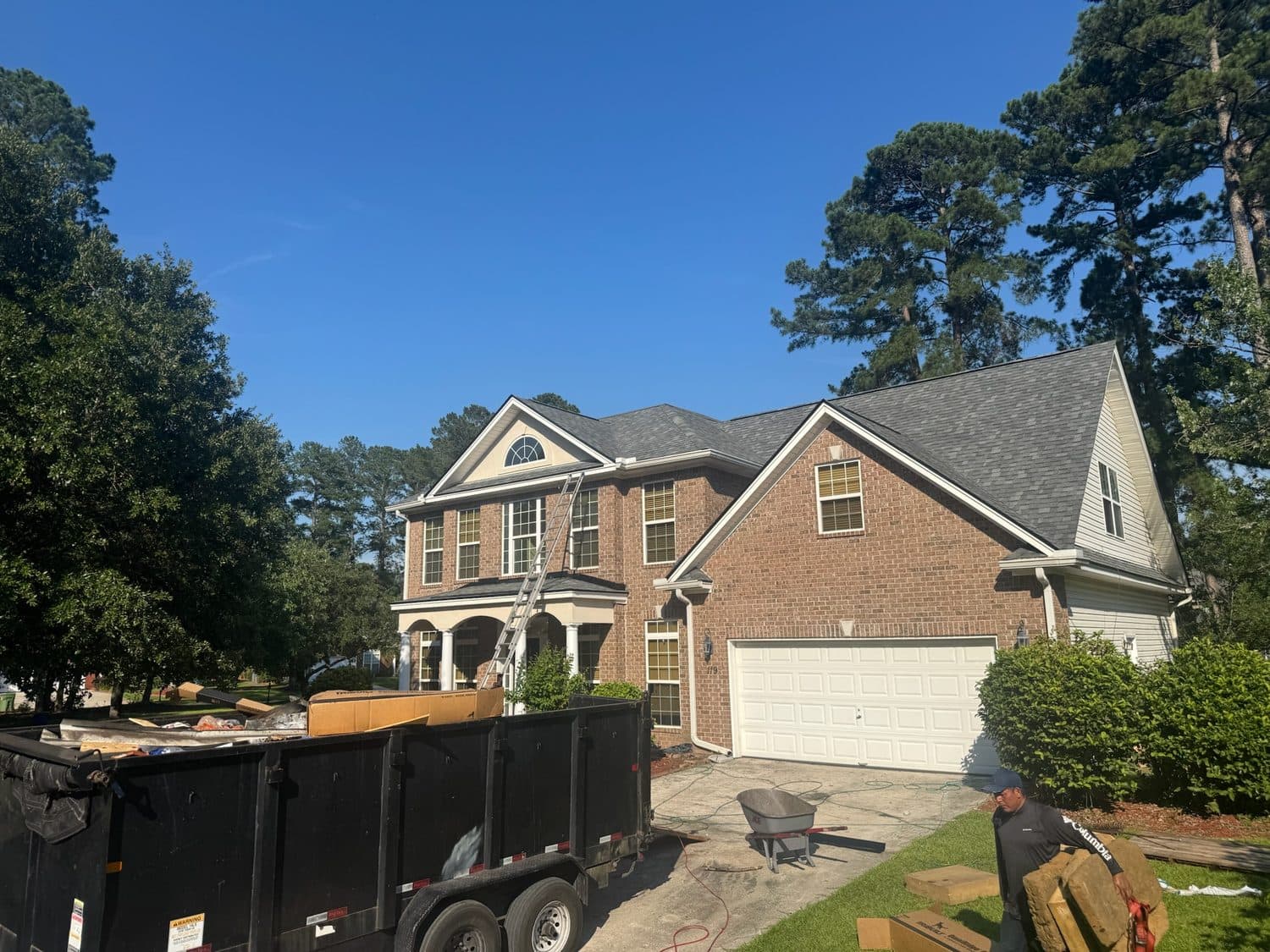 Storm damage roof inspection and repair in Charleston, SC after hurricane and wind damage